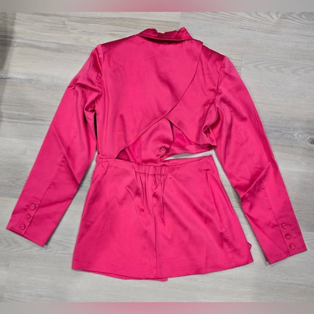 Porsha Williams x The Drop Women's BlackCutout Waist Blazer Size M NWT - Picture 5 of 7